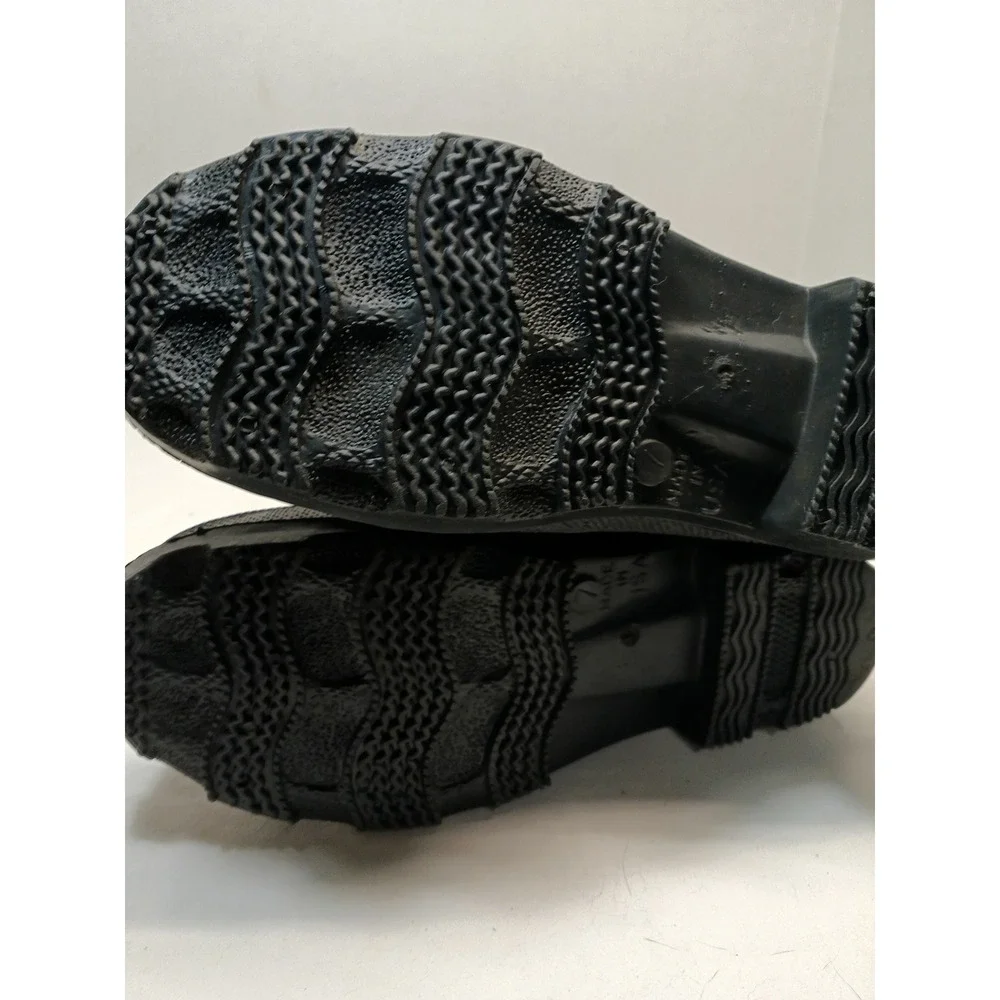 LaCrosse Men Black Rubber Rain Boots Made in USA Waterproof Work Size 7